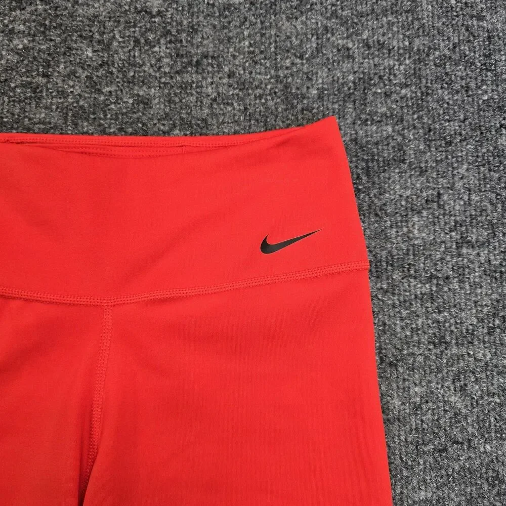 Nike Womens Large Biker Training Performance Red Shorts 7